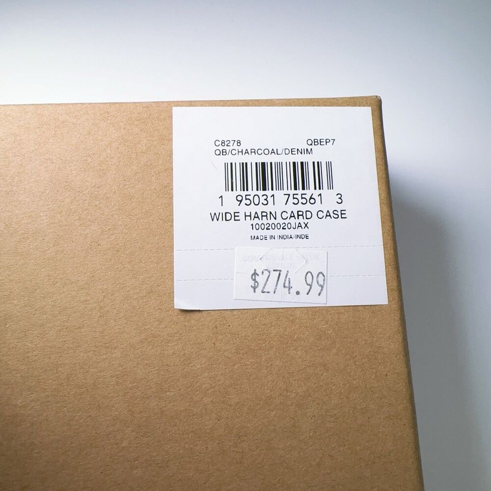 Coach C8278 Boxed Card Case And Belt Gift Set Colorblock Signature Canvas Denim - Picture 7 of 7